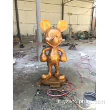 Bronzo Mickey Mouse Scultura in vendita